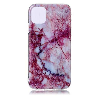 Cover-Discount iPhone 11 Pro - zachte siliconen rubberen hoes roze marmer