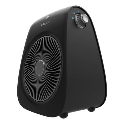 Cecotec ReadyWarm Force Elektrische ventilatorkachel, zwart, 2000 W, regelbare thermostaat, 2 standen en 3 bedrijfsmodi, bereik tot 20 m²