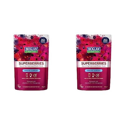 Bioglan Superfoods Superberries | Vitamin C | Manganese | 70g (Pack of 2)