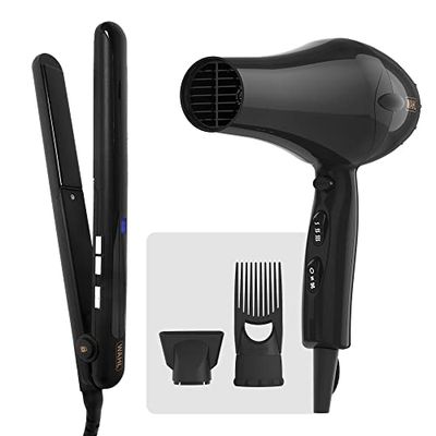 Hair Dryer PowerPik 2 + Hair Straightener Afro
