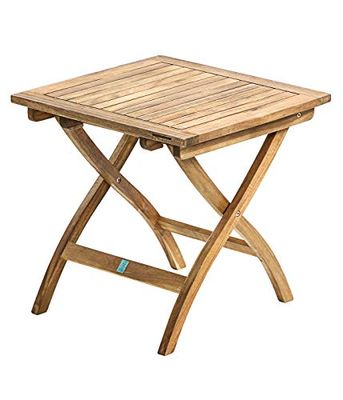 Dehner Klapptisch Macao Legno di Acacia FSC, Naturale, ca. 50 x 50 x 50 cm