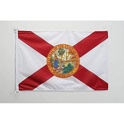 AZ FLAG Drapeau Floride 90x60cm - Drapeau floridien - Etat américain - USA - Etats-Unis 60 x 90 cm Spécial Extérieur - Drapeaux