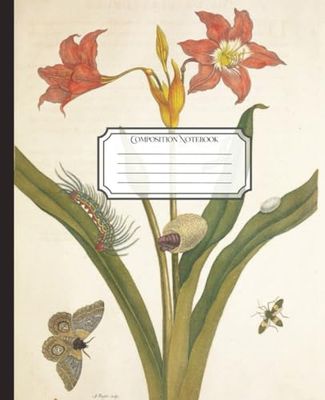 Vintage Botanical Composition Notebook: 100 Doted Pages – Nature-Inspired Journal for Garden Lovers & Creative Writers