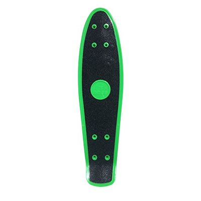 Ridge Skateboards - 56 cm (22 tum) cruiser-däck med grepptejp - Endast däck, grön