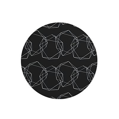 Questo Casa, Round Digital Printed Mouse Pad, Non-Slip Base, for Office and Home, Diameter:22cm