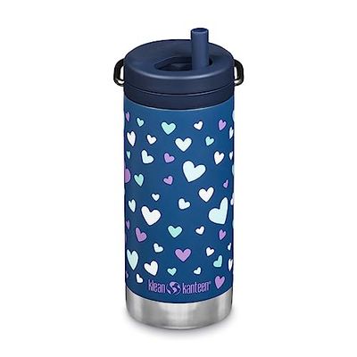 Klean Kanteen TKWide 12 uns marinblå hjärtan (med vridning)