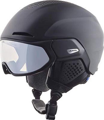ALPINA Unisex - Adulti, ALTO V Casco da sci, black matt, 59-63 cm