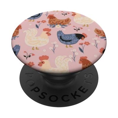 Cute Funny Chicken(A0) PopSockets PopGrip Adhesivo