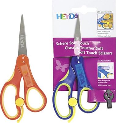 Heyda 204889525 kinderschaar soft-touch 13,5 cm met soft-touch inleg punt)