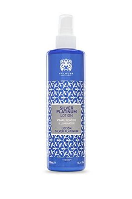 Valquer Silver Platinum Leave-In Hair Lotion for Blonde or Bleached Hair. A yellowish or orange toner, it provides shine and a conditioning effect with panthenol. 300 ml.