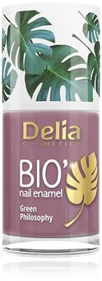 Delia Cosmetics - Bio Green Nail Polish - KISS ME - Vegan Friendly - Perfect Opacity and Shine - Easy and Fast Application - Natural Ingredients - Long Lasting Color up to 6 Days - 11ml