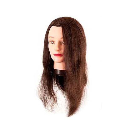 BIFULL Tête Mannequin Femme Noir 45 cm, Estandar