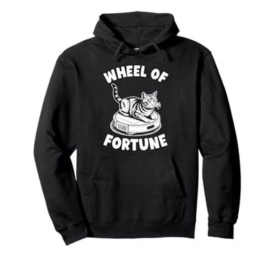 Wheel Of Fortune Robot Vacuum Cleaner Funny Cat Pullover Hoodie