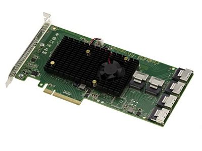 KALEA-INFORMATIQUE Carte contrôleur PCIe 2.0 SAS 6GB 24 Ports internes. Modèle OEM SAS 2008 + SAS 2X36