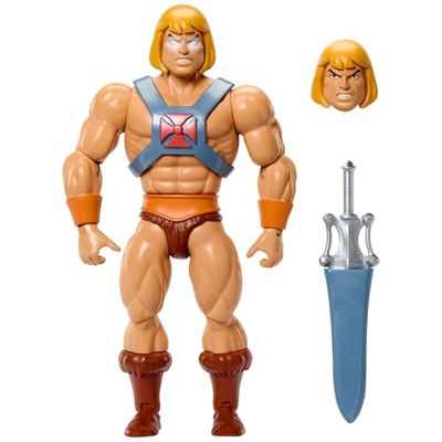 Masters of the Universe Origins Cartoon Collection Action Figure Faker, 5.5-inch 1980s TV He-Man Dupe, Detailed Design & 16 Joints, Power Sword