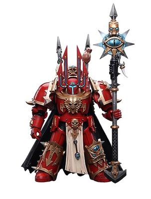 HiPlay JoyToy Warhammer 40K Chaos Space Marines Crimson Slaughter Sorcerer Lord in Terminator Armour 1:18 Scale Collectible Action Figure