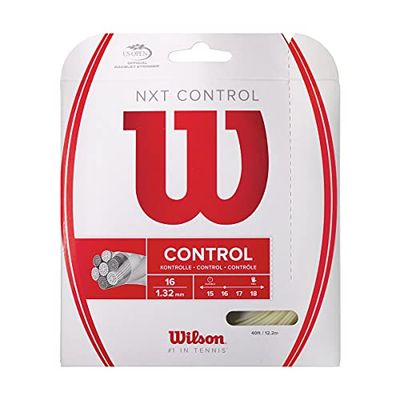 Wilson WRZ941900 Corda da Tennis NXT Control, 12.2 m, Unisex, Natural, 1.32 mm