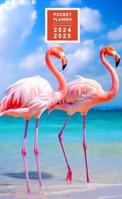 2024-2025 Pocket Planner: 2 Year Monthly Pocket Calendar January 2024 To December 2025 For Flamingo Lover