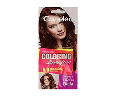 Cameleo - Shampooing teinté - Blonde foncé - Rafraîchissement rapide et facile de la couleur « couleur en couleur » - sans ammoniaque ni oxydant - Shampoing en sachet - 40 ml