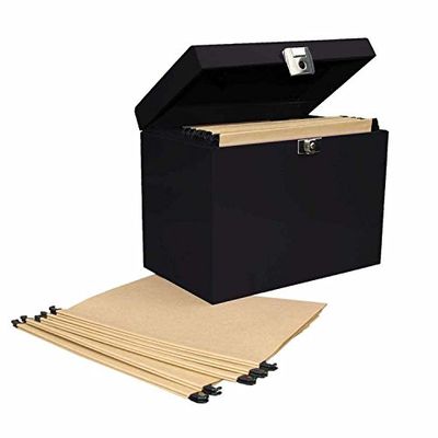 Habitat Box met 5 hangmappen zwart