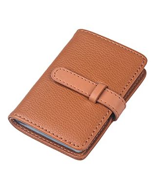 AYCLIF Unisex's Ayc-krhl02 Faux Leather Card Holder with Buckle Closure, Khaki