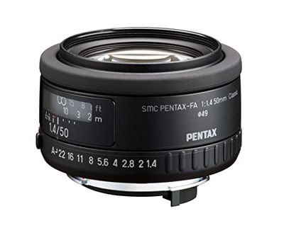 PENTAX smc FA 50mm F1.4 Objetivo clásico, monofocal y estándar para cámaras réflex Digitales con Montura K