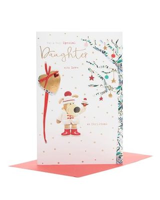 Boofle Tarjeta de Navidad para hija, diseño bonito