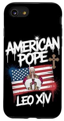 Papa Leone XIV Bandiera Papa Cristiana Design Custodia per iPhone SE (2020) / 7 / 8
