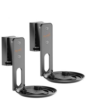 my wall Sonos Era100 - Supporto da parete HS40L, per SONOS Era100, montaggio a parete Era100, set da 2 pezzi, inclinabile, girevole, salvaspazio, perfettamente regolabile, supporto Sonos con gestione