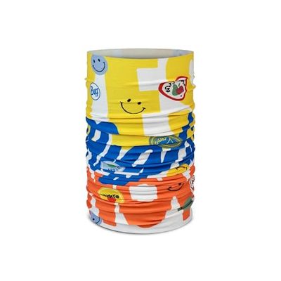 Buff Multifunctional Tour de cou Original EcoStretch Garçon Fille, Foulard, Tubulaire, Multifonctionnel, Cou et Tête, Course, Marche, Randonnée, Durable, Léger, Multi, Taille Unique