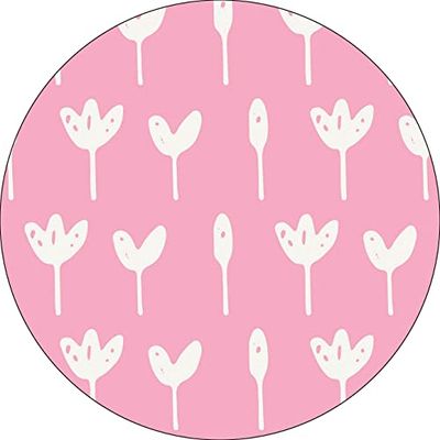Bonateks, Round Digital Printed Mouse Pad, Non-Slip Base, for Office and Home, Diameter:22cm