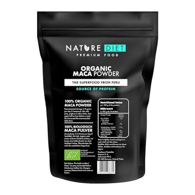 Nature Diet - Maca Biologica 1000g | Radice di Maca | Polvere | Senza glutine