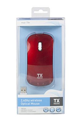 Souris optique sans fil 1000 dpi rouge