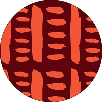 Bonateks, Ronde digitaal bedrukte muismat, antislip onderkant, voor kantoor en thuis, diameter: 22 cm