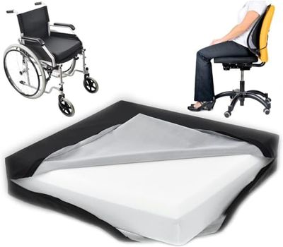 OrtoPrime Coussin Anti escarres en Mousse à Mémoire de Forme+HR-Coussin Coccyx de Siège Orthopédique-Coccyx Cushion - Coussin pour Fauteuil Roulant Chaise et Bureau-Coussin pour Chaise de Bureau