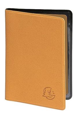 Exacompta - 5105248E - Porte-cartes Denim - 7 x 10 cm - Coloris moutarde