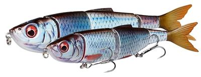 Savage Gear 4Play V2 Swim N Jerk - Swimbait à Base de harengs scannés en 3D pour Les pêcheurs de prédateurs, Action réaliste, idéal pour Le brochet, Le Bar et Plus Encore, Slow Sink Firetiger 13.5 cm