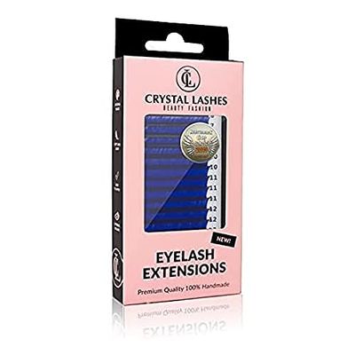 Eyelashes Extreme Volume Crystal Lashes Mix 0.07 Mix 6-14 mm D Blue