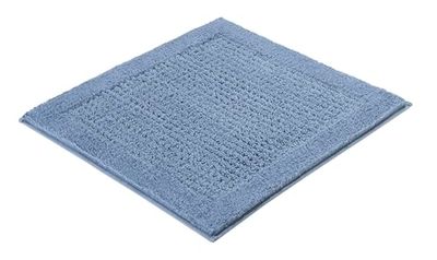 Kleine Wolke Tapis de Bain Net, 60 x 60 cm, Bleu Acier