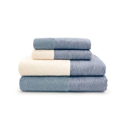 CREOLE Vénus Serviettes de Bain, Coton, Avio, 2+2, 4 unités