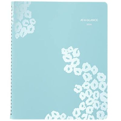AT-A-GLANCE Agenda settimanale e mensile 2024, 21 x 27,9 cm, grande, motivo: Wild Washes (523-905-24)