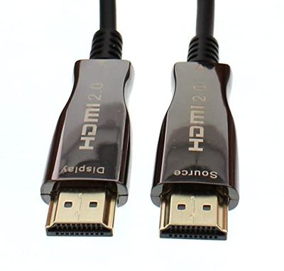 HDMI-kabel kontakt, glasfiber AOC, 20 m, guldpläterade kontakter, CCS, Well