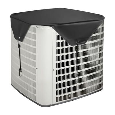 VEVOR Copertura per Aria Condizionata da Esterno 71x71 cm, Copertura Protettiva da Detriti per Condizionatore, Tessuto in Poliestere con Fodera in PVC, Misura Universale