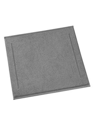 De Witte Lietaer Contessa Luxe Bath Mat, Cotton, Steel Grey 60 x 60 cm