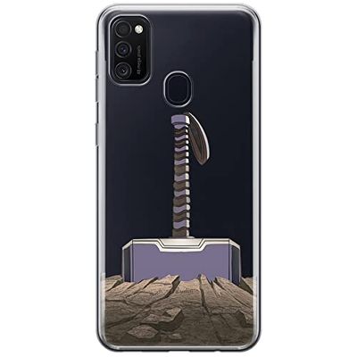 ERT GROUP mobiel telefoonhoesje voor Samsung M21 origineel en officieel erkend Marvel patroon Thor 002 optimaal aangepast aan de vorm van de mobiele telefoon, gedeeltelijk bedrukt