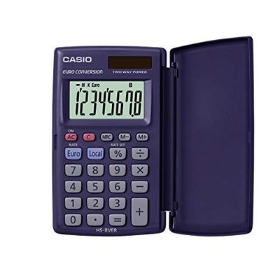 CASIO Miniräknare HS-8 VER, blå
