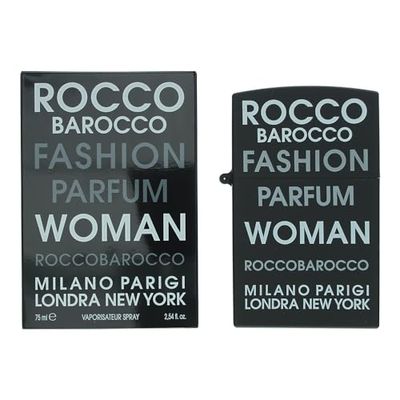 Roccobarocco – Fashion Woman Eau De Parfum Da Donna - Profumo Donna Elegante E Sofisticato, Fragranza Fruttata-Legnosa. Flacone Da 75 Ml