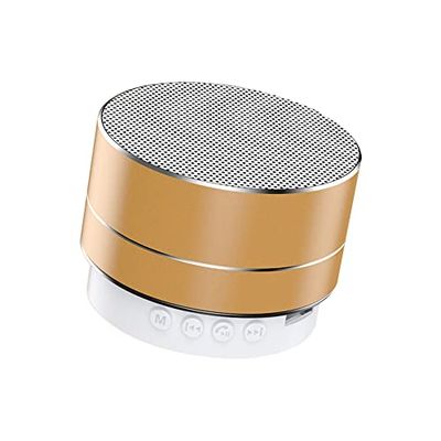 Draagbare bluetooth-luidspreker, mini bluetooth luidspreker voor buiten, draadloze bluetooth-luidspreker met stereogeluid van rijke bas voor thuis, strand, reizen, goud