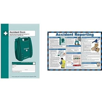 Safety First Aid Group Accident Reporting A2 Poster, Laminated