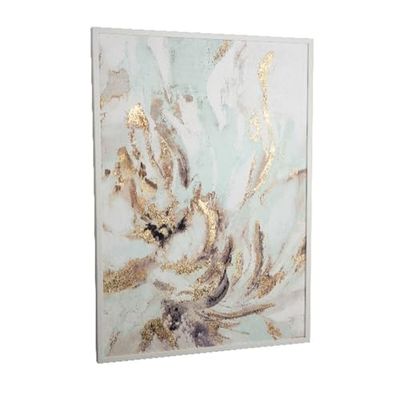 Romimex Tela Polistirolo Legno MDF Fiore 50 x 70 x 3 cm